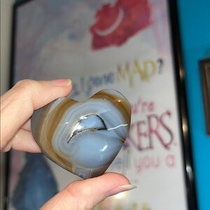 Botswana agate Heart